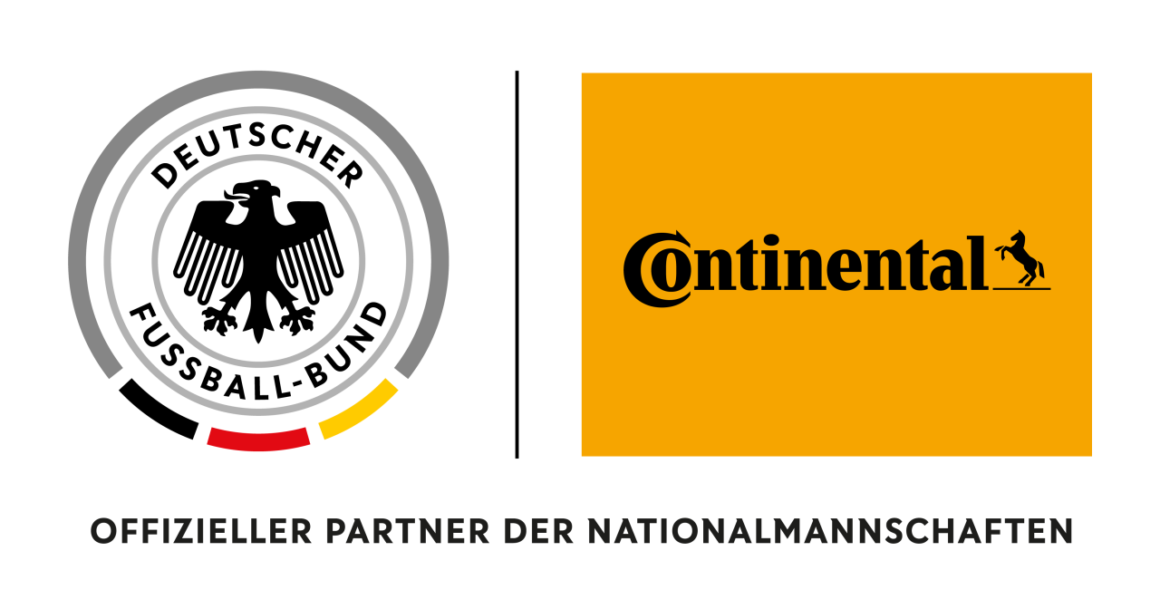 Composite-Logo „Offizieller Partner der Nationalmannschaften“