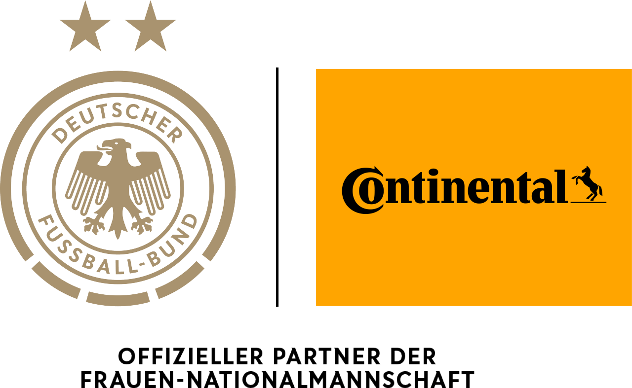 Composite-Logo „Offizieller Partner der Frauen-Nationalmannschaft“