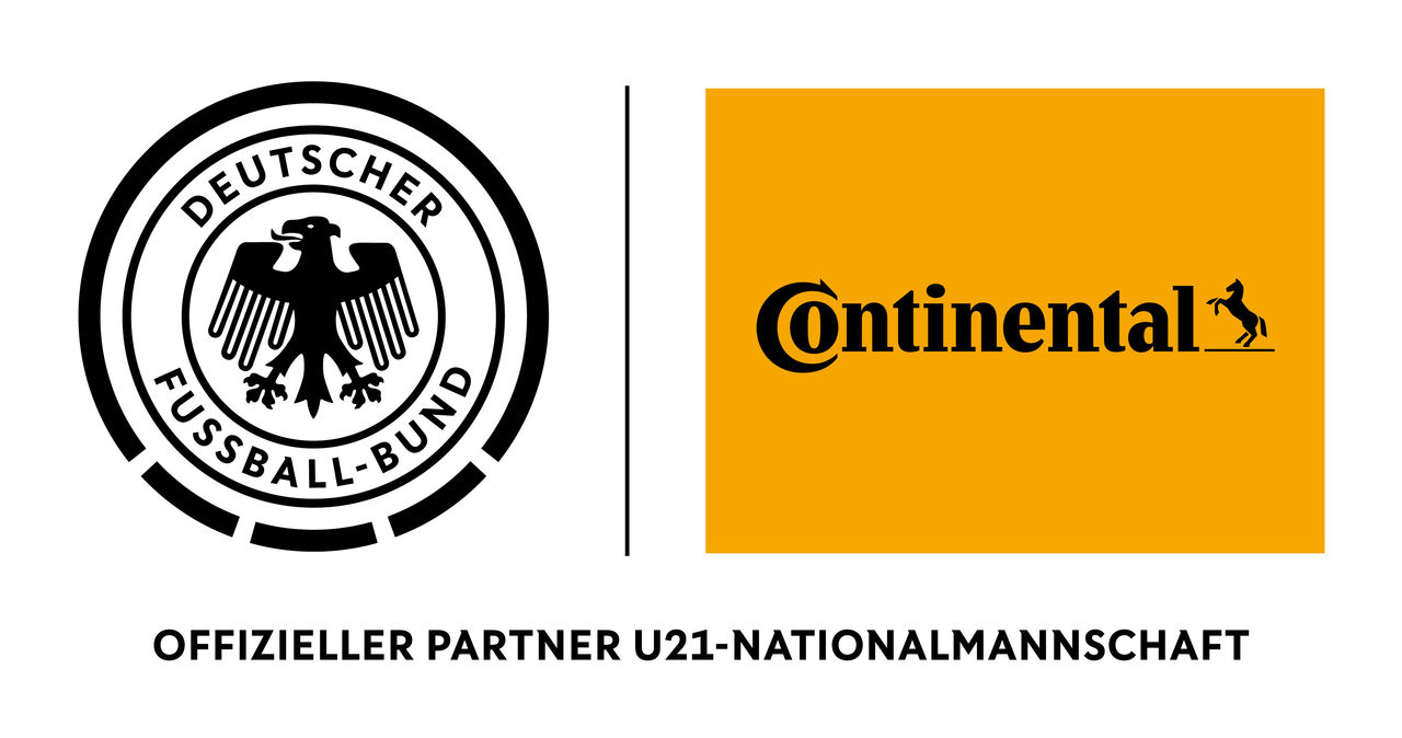 Composite-Logo „Offizieller Partner U 21-Nationalmannschaft“