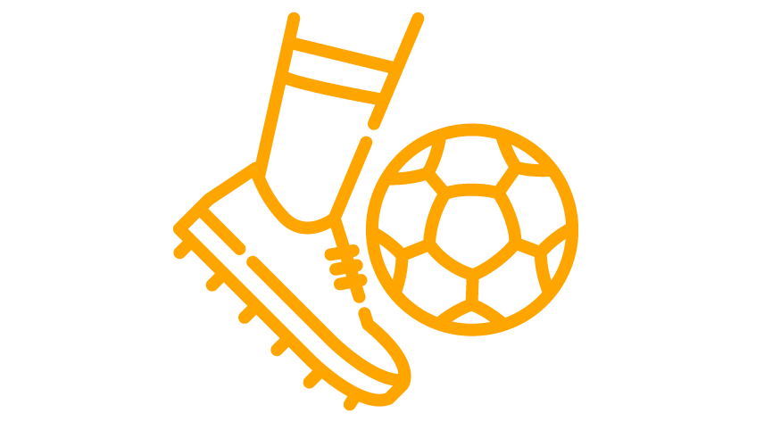 Fußball und Schuh