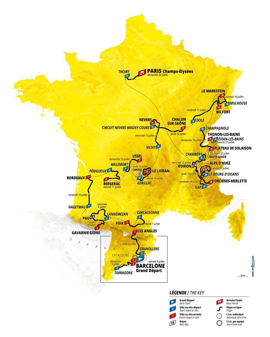 Tour de France Route
