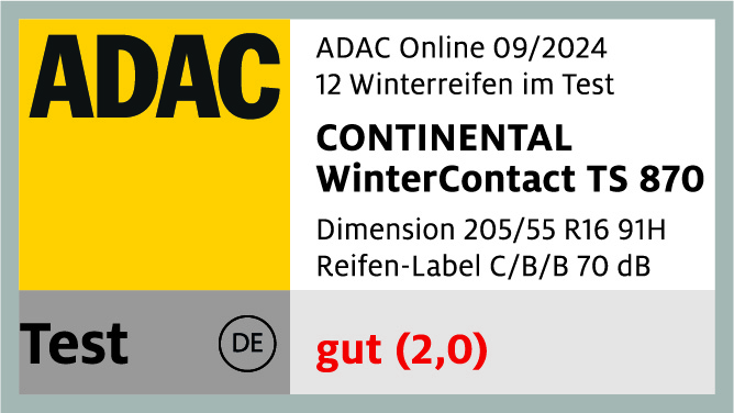 CONTINENTAL WinterContact TS 870_205_09_24_4c_DE CONTINENTAL WinterContact TS 870_205_09_24_4c_DE