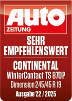 Auto Zeitung Winterreifentest 2025 Continental WinterContact TS 870 P