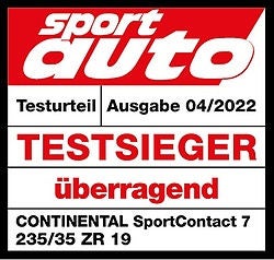 2022 Sport Auto Sportcontact7 Testsieger 2022 Sport Auto Sportcontact7 Testsieger