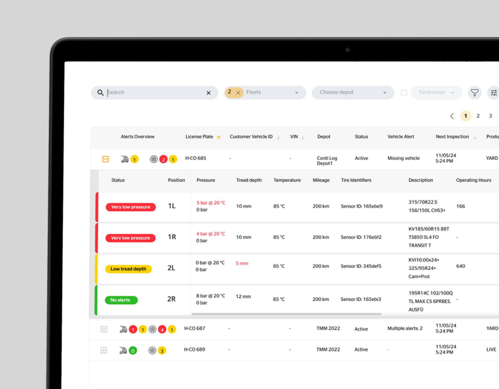 ContiConnect automated tire monitoring