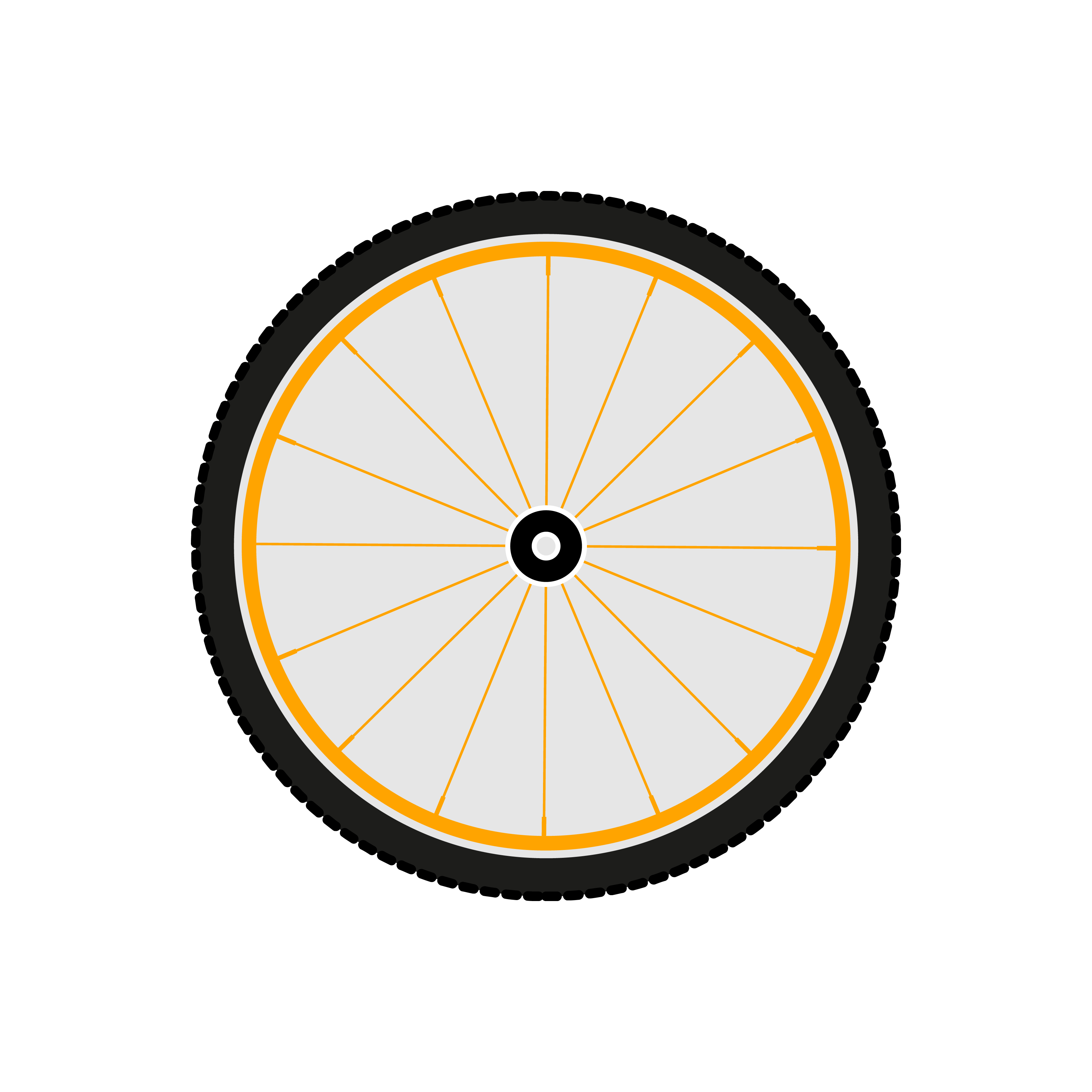 Icon bicycle wheel Räder prüfen