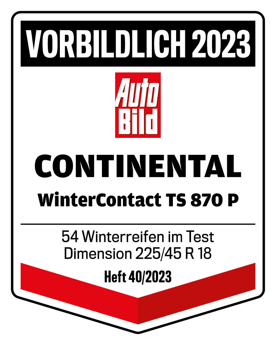 Auto Bild Winterreifen-Supertest 2023 Continental WinterContact TS 870 P