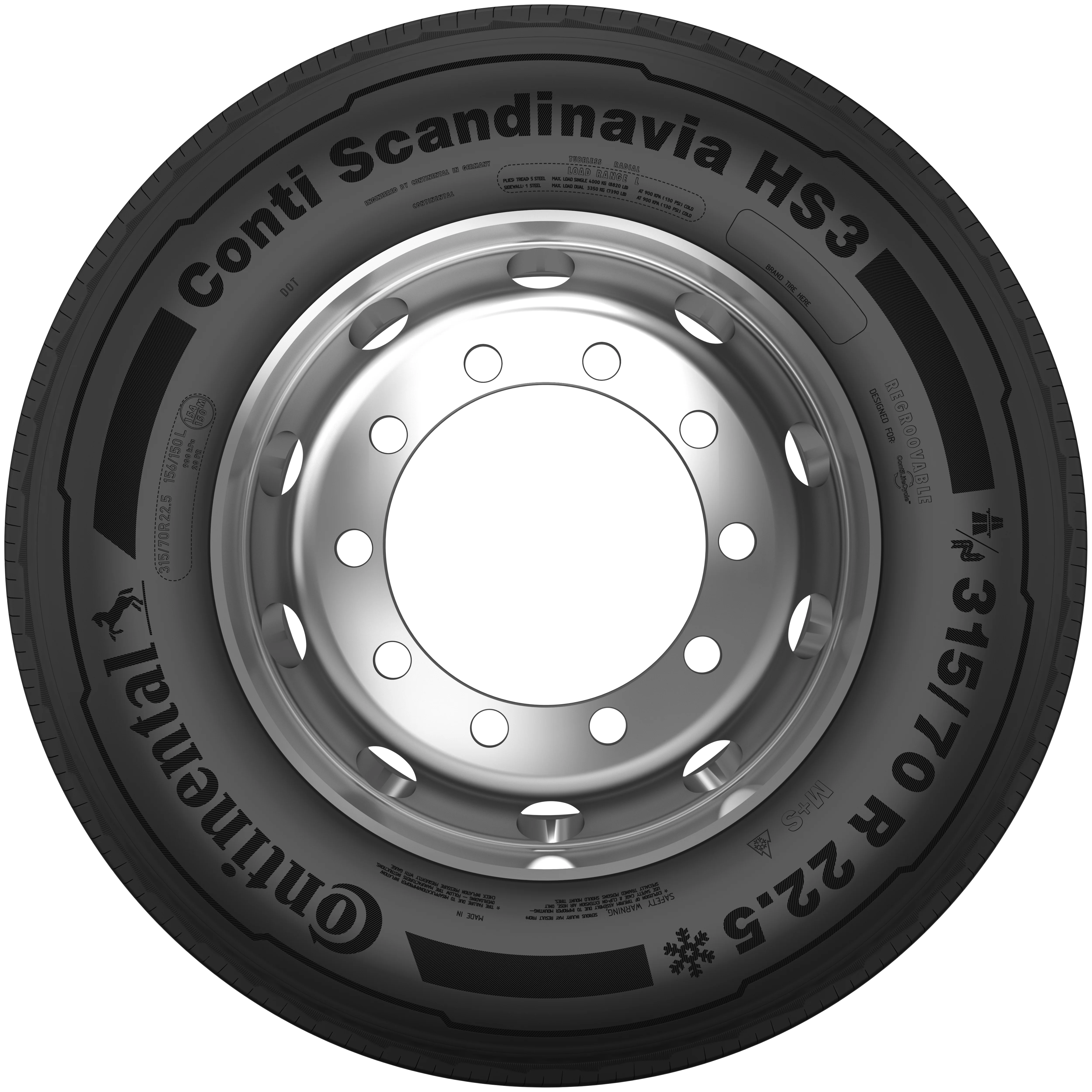 Conti Scandinavia HS3 tire product picture - front view