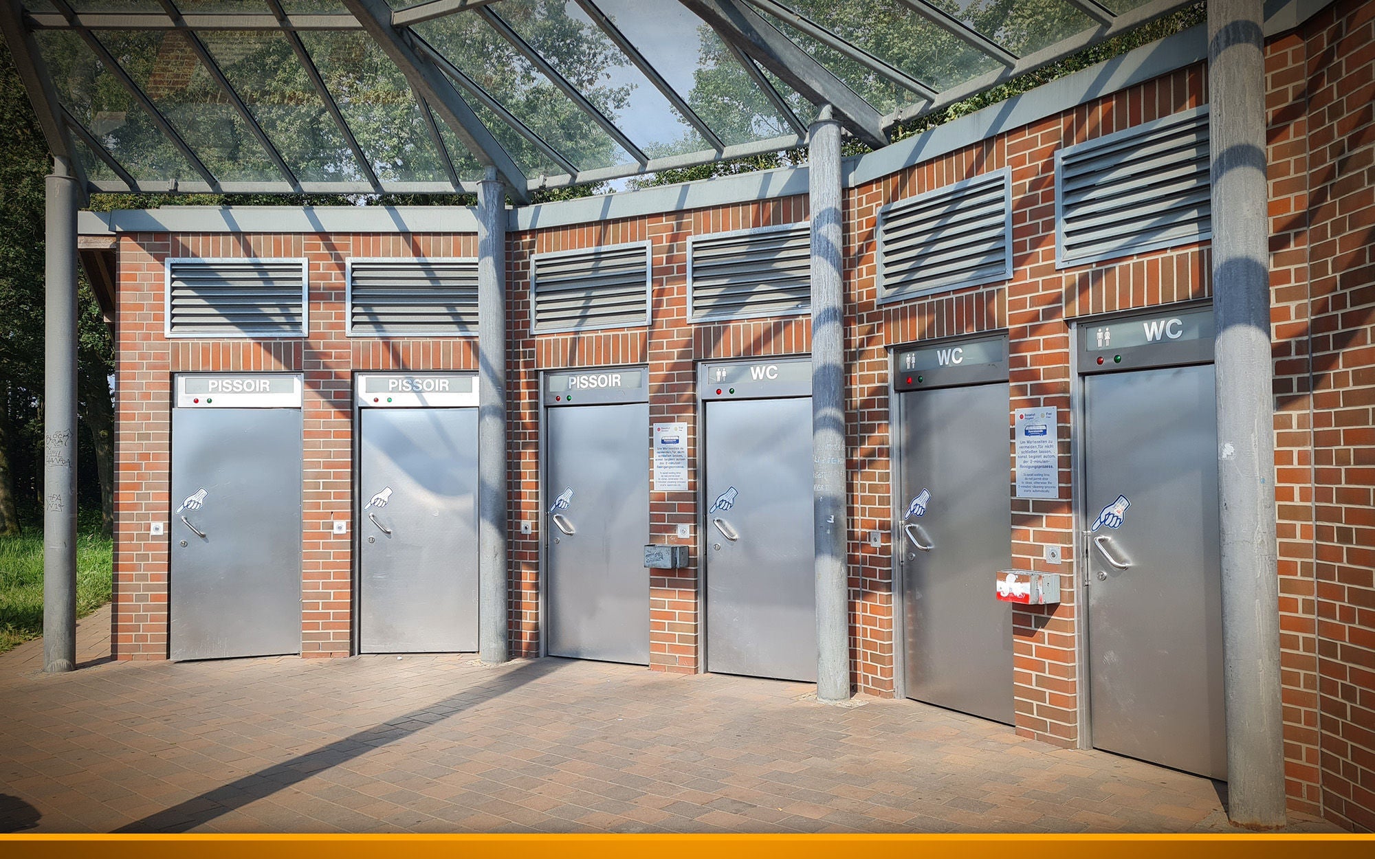 Restrooms highway rest area