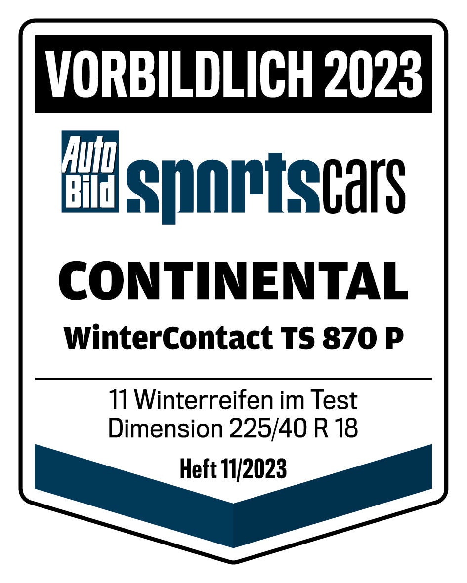Auto Bild sportscars Continental WinterContact TS 870 P 2023