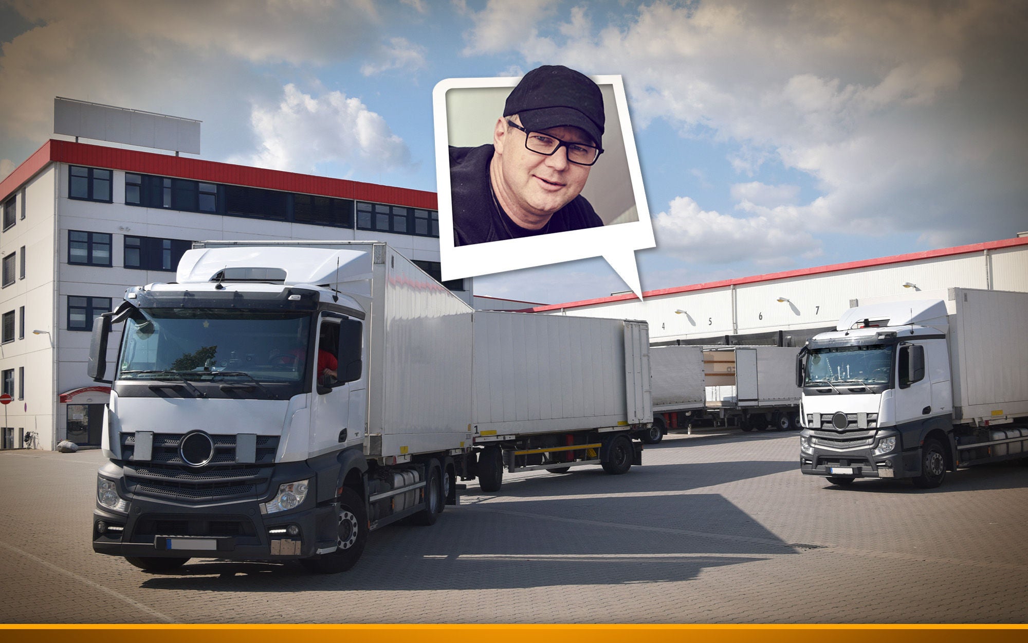  truck loading at the depot