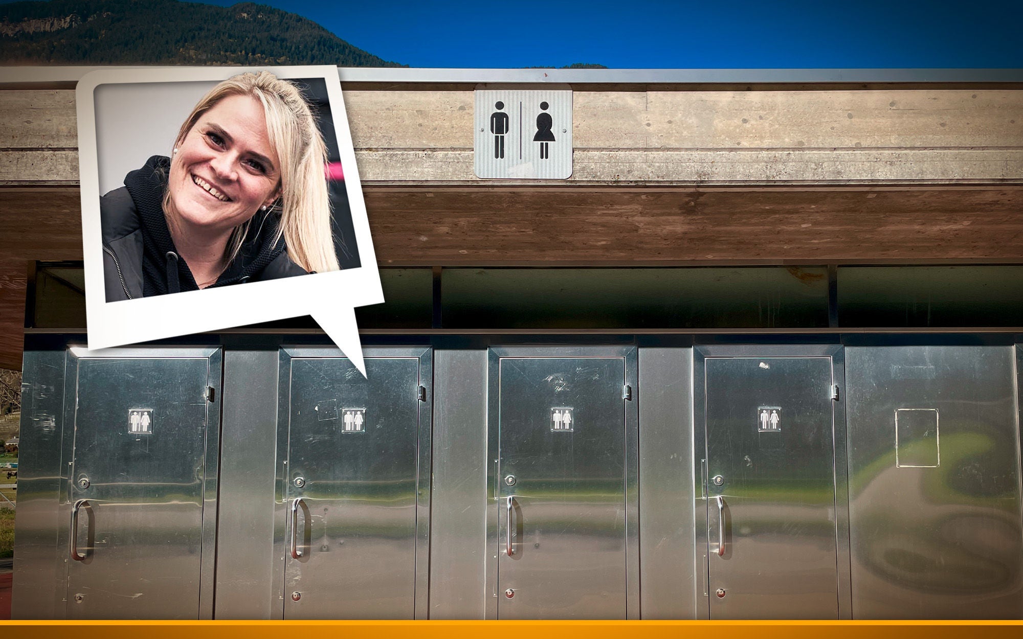 Restrooms highway rest area