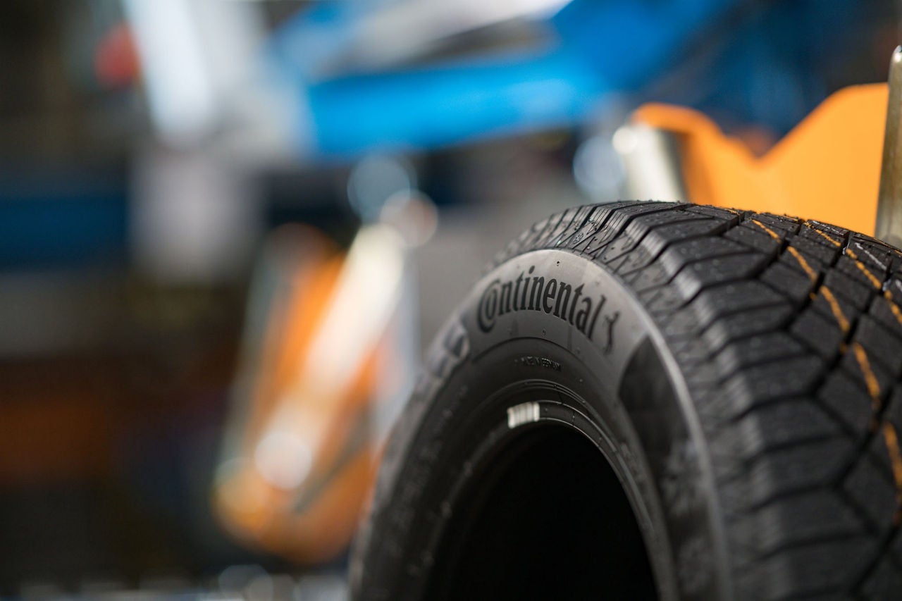 Tire production at the Continental plant in Korbach.