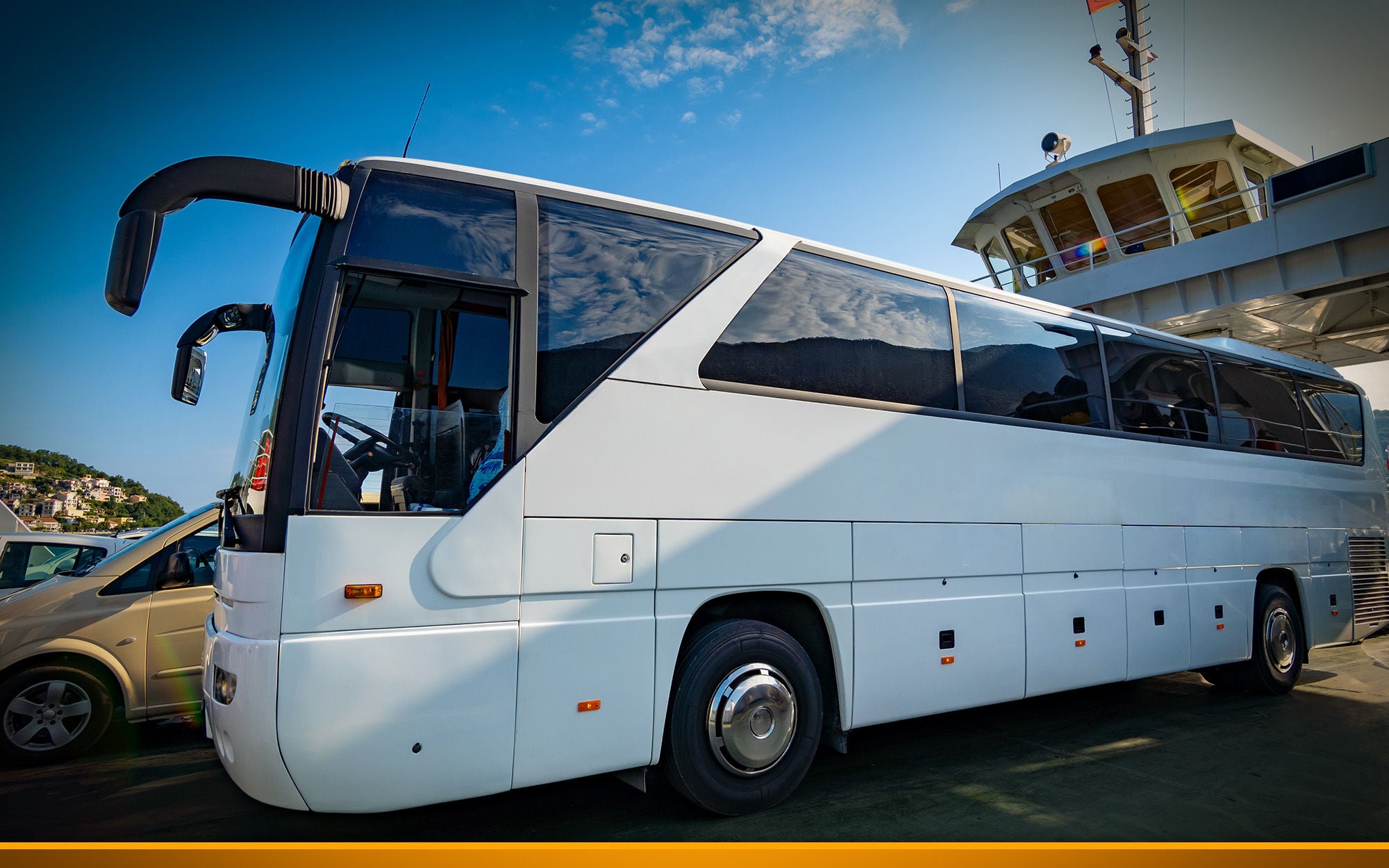 coach on ferry