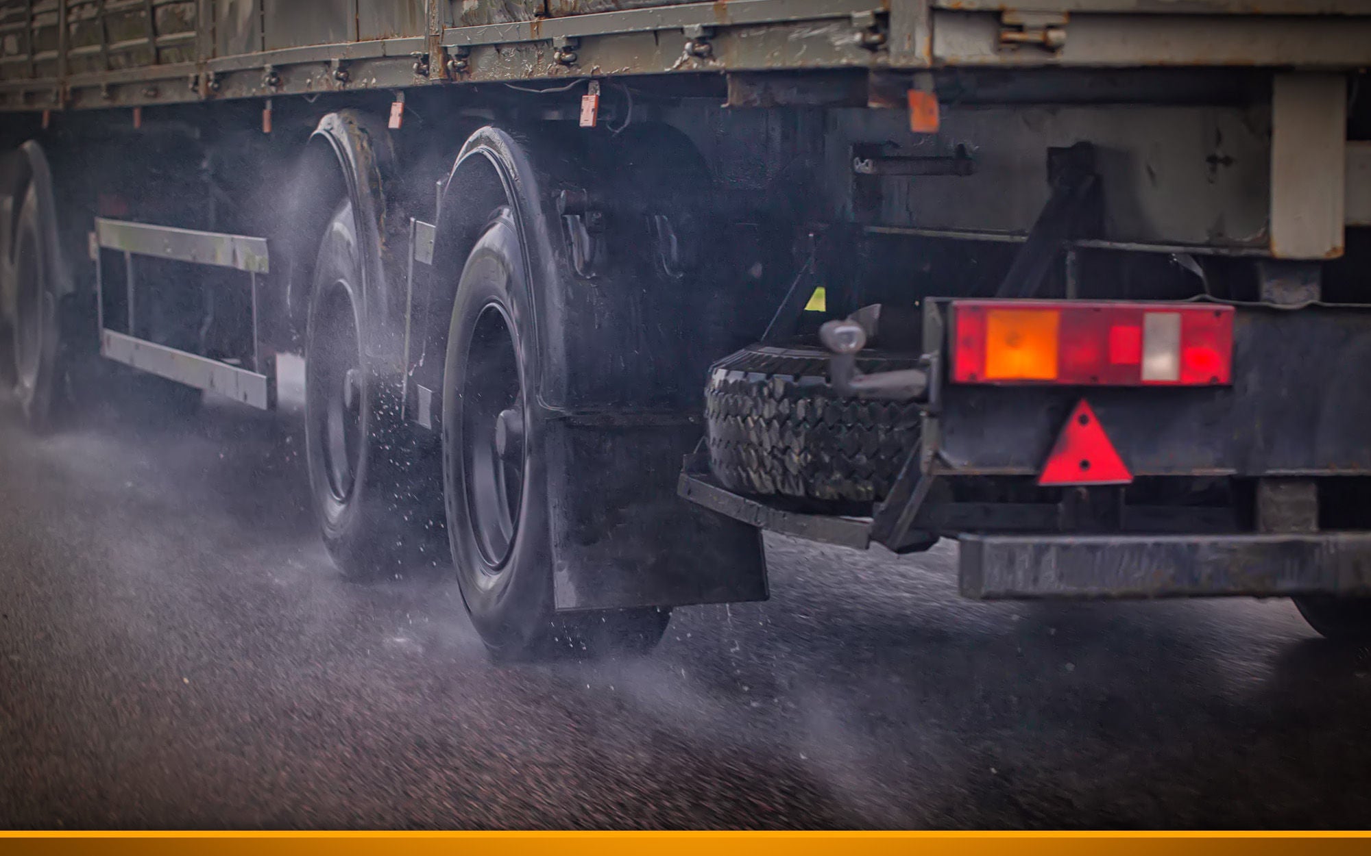 truck brakes on highway