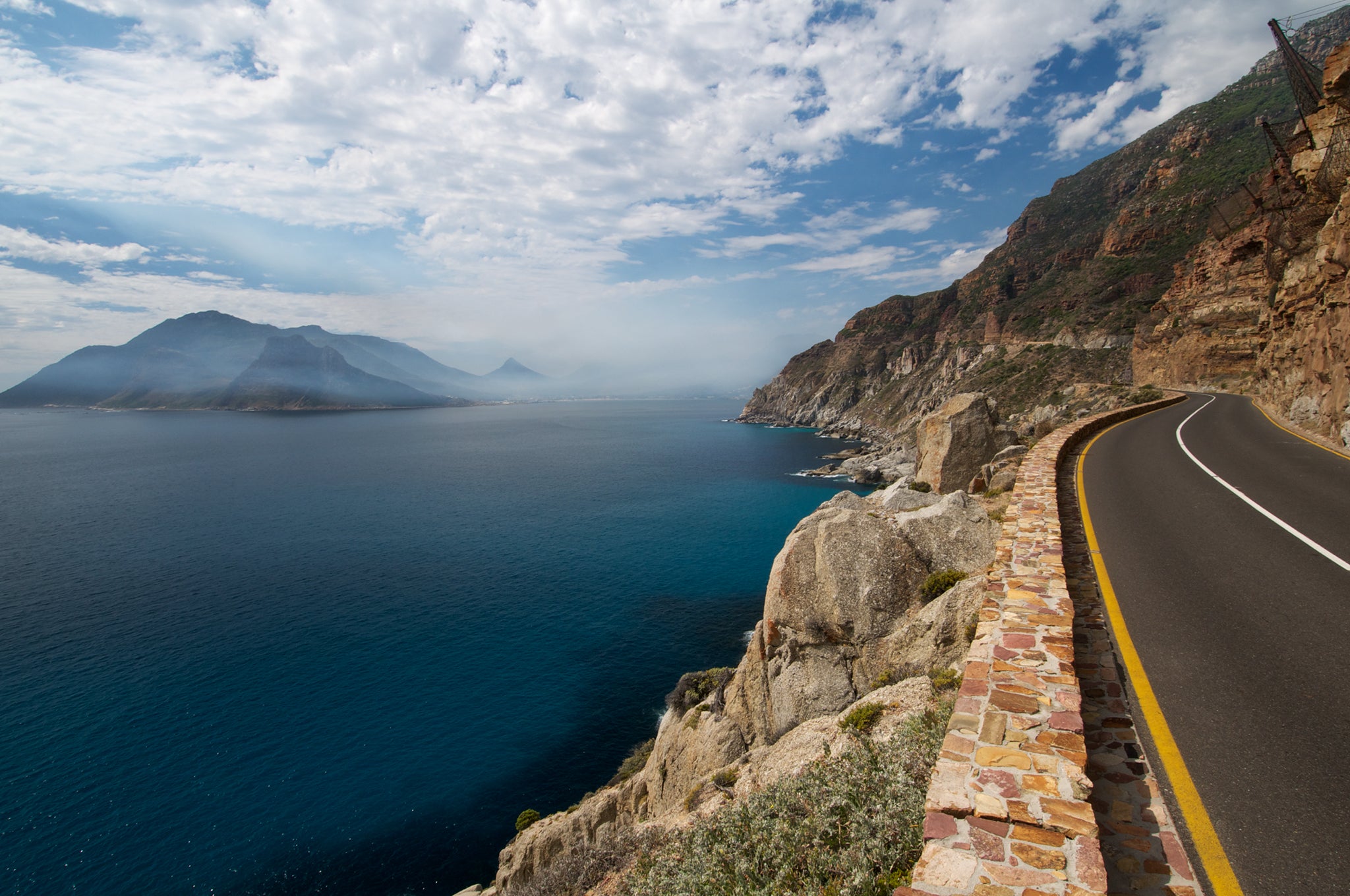 Ocean Road near Cape Town Chapman's Peak drive along Cape Peninsula, Cape Town.