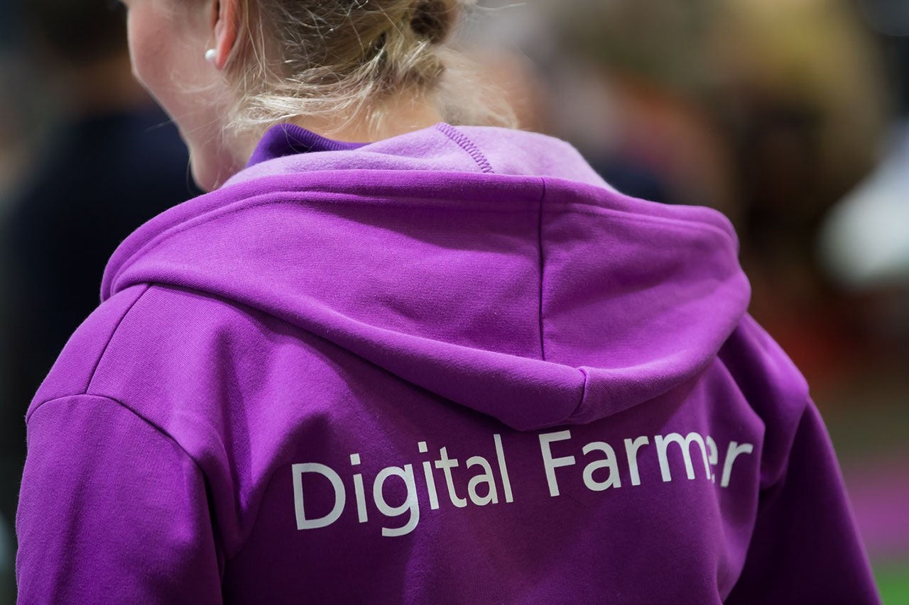 Woman with Digital Farmer jacket