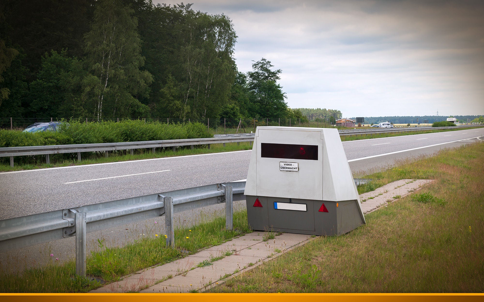 speed camera on a german highway "autobahn"