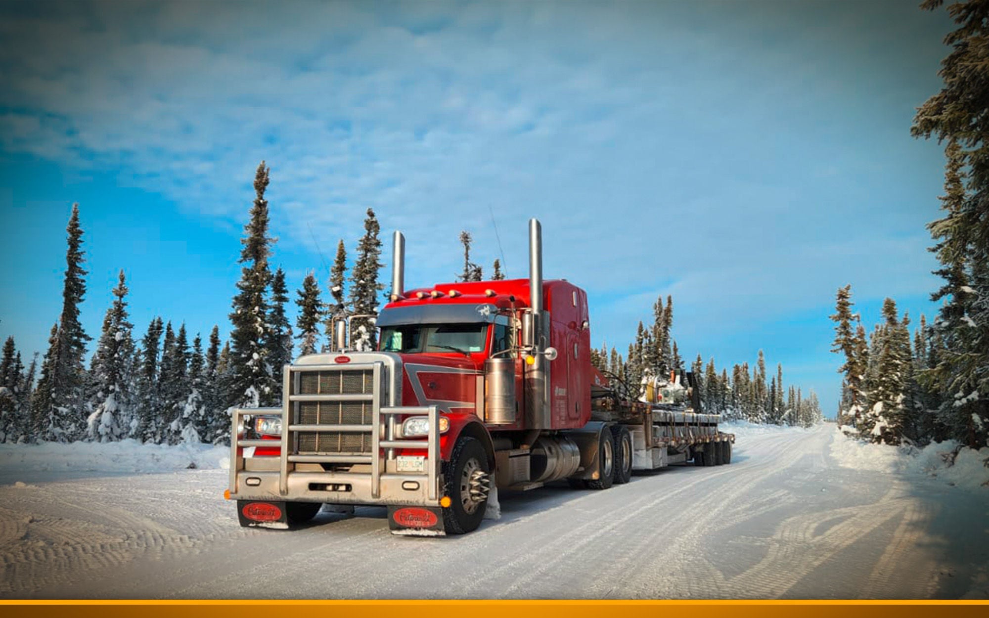 Truck in snow