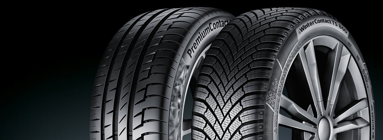 Two Continental premium tires.