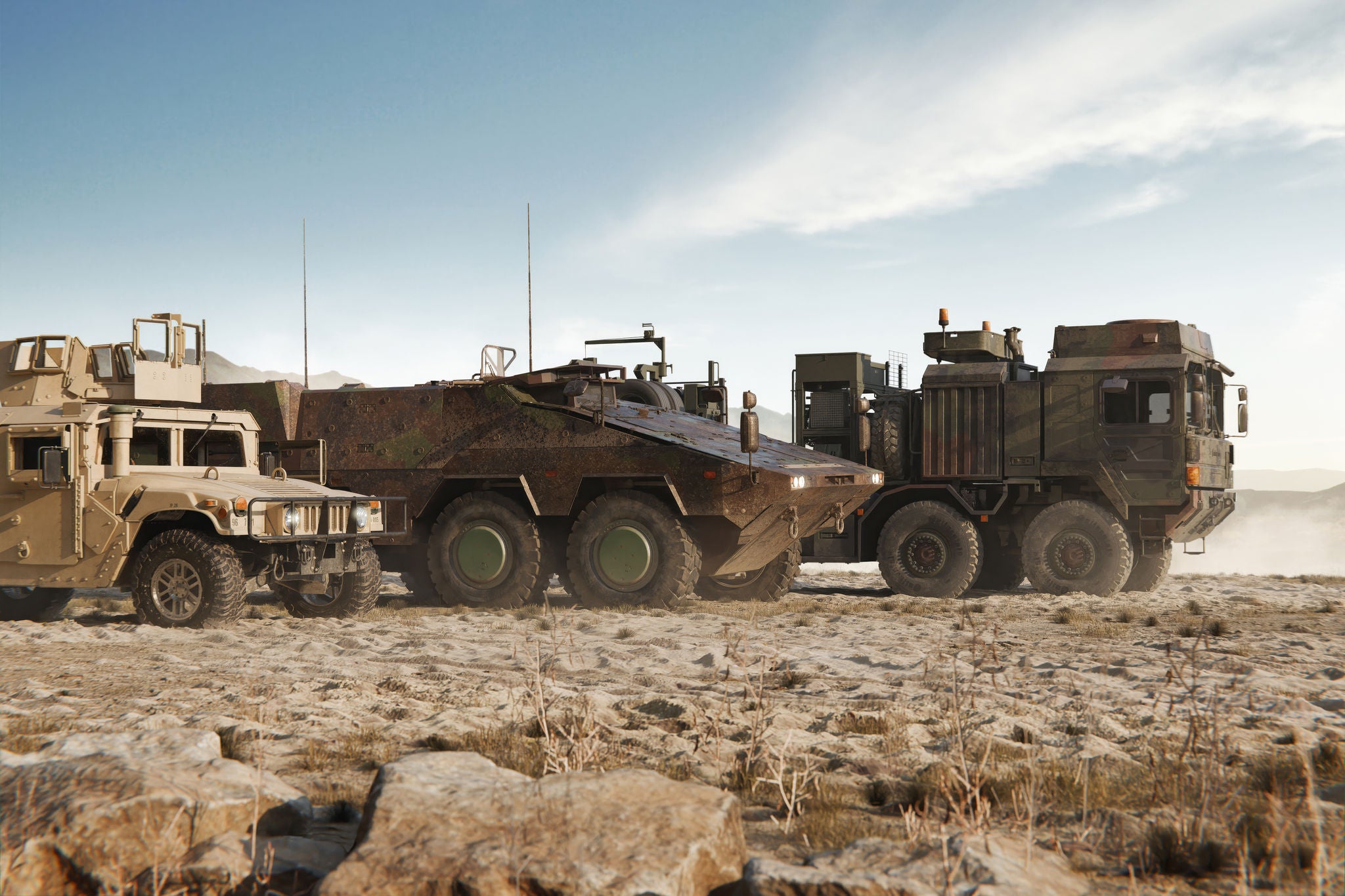 Tires for military vehicles