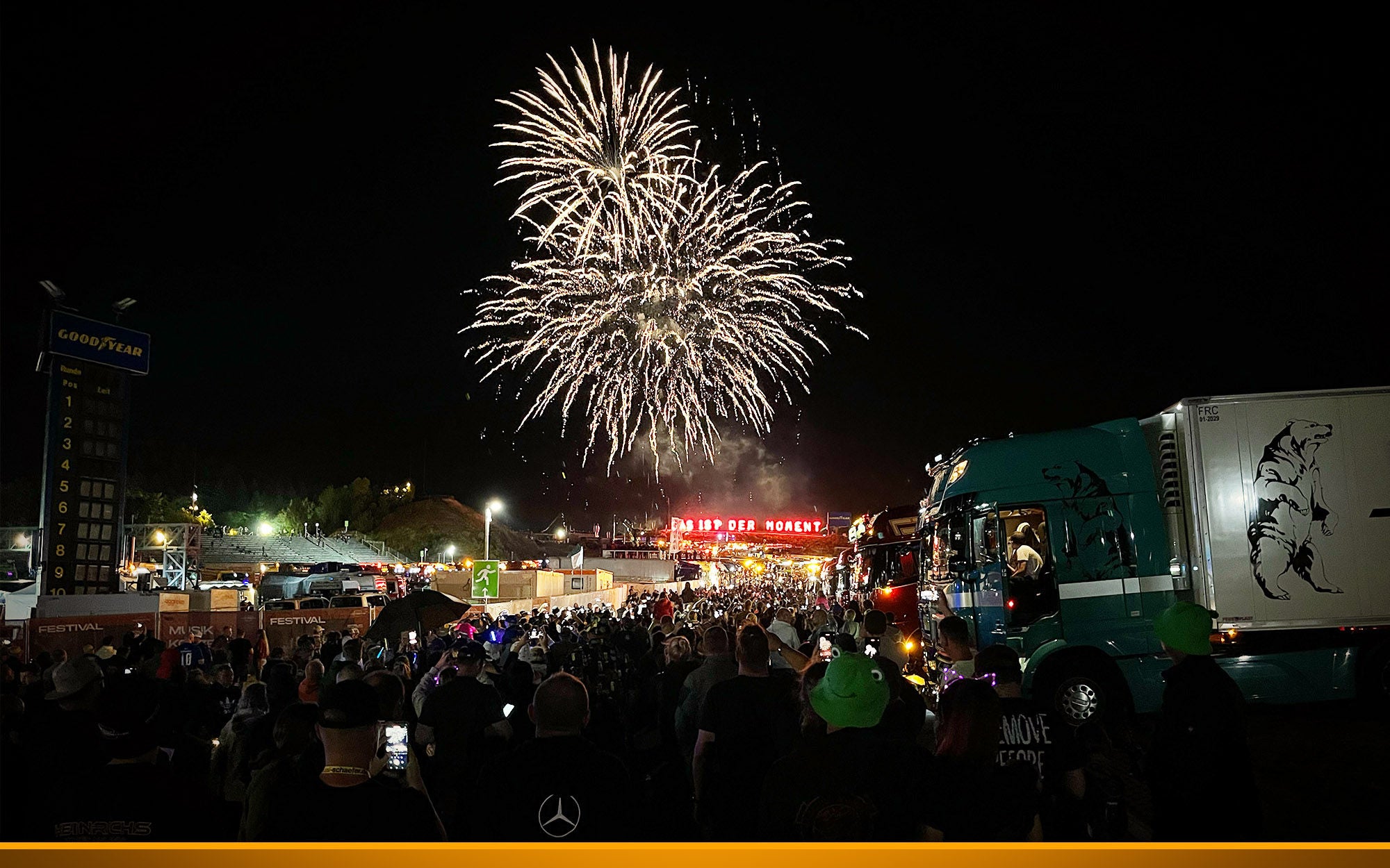 Das ist der Moment – Feuerwerk am Samstagabend.