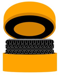 Vulcanization of a tire During this process, raw rubber becomes flexible, elastic rubber.