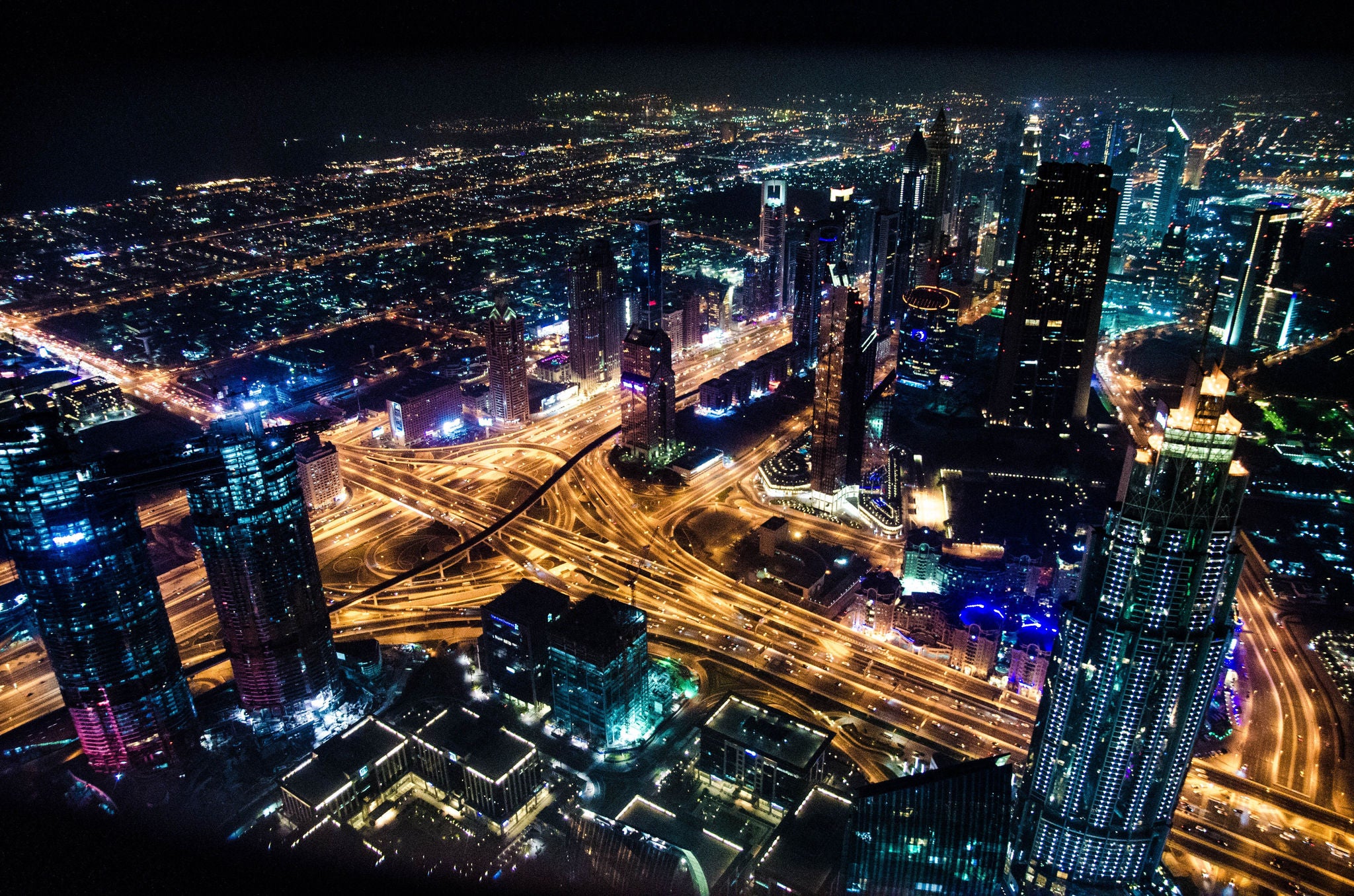 Dubai at night