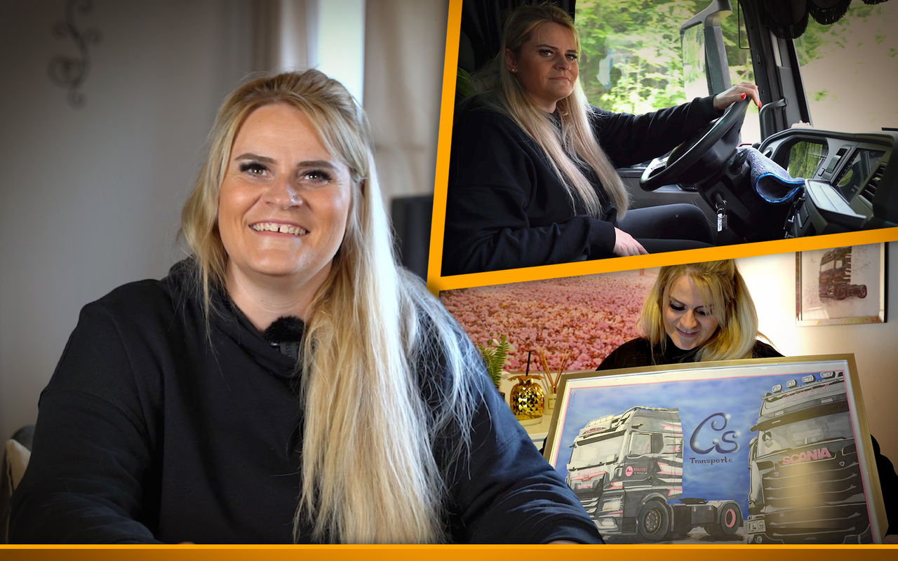 Truckerin Christina Scheib im Video: So geht es mir als selbstständige Truckerin