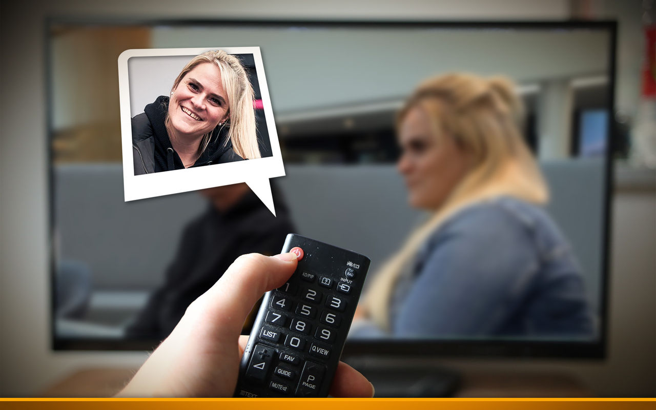 Zwischen Fahrerhaus und Fernsehstudio: Christina Scheib im TV