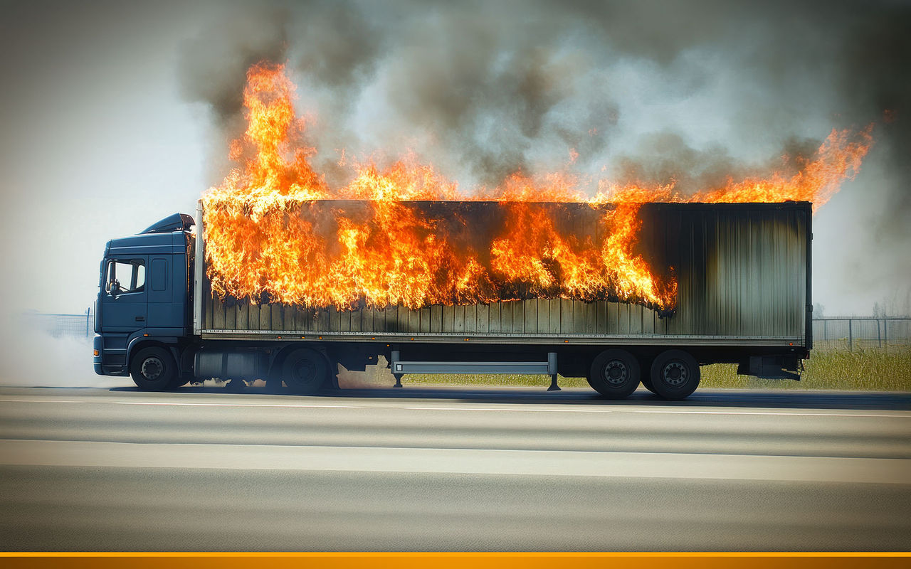 LKW-Brand: Was tun, wenn der Truck Feuer fängt?