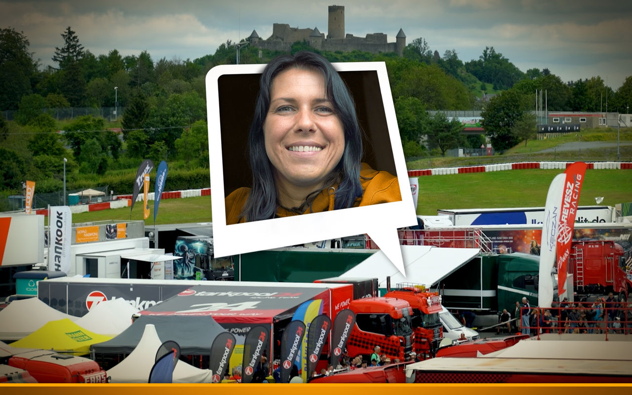 Erst Geiselwind, dann Truck Grand Prix: Tinka unterwegs auf Lkw-Events