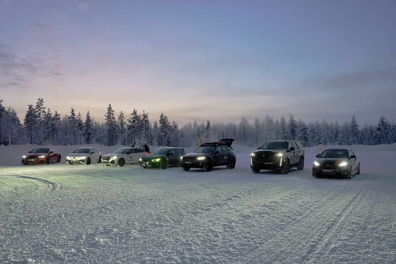 Autos im Schnee