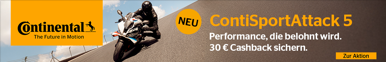 Teaser für ContiSportAttack 5 Cashback Kampagne