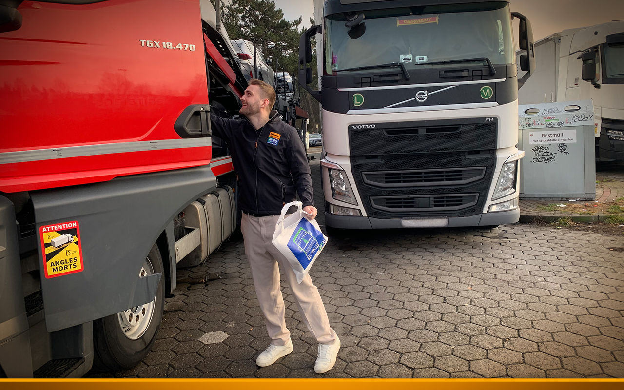 Truck driver receives gift