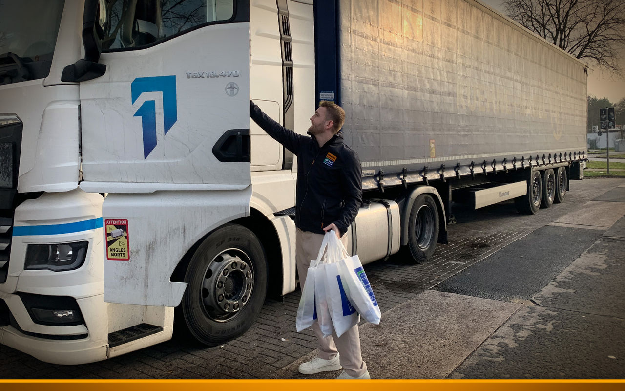 Truck driver receives gift