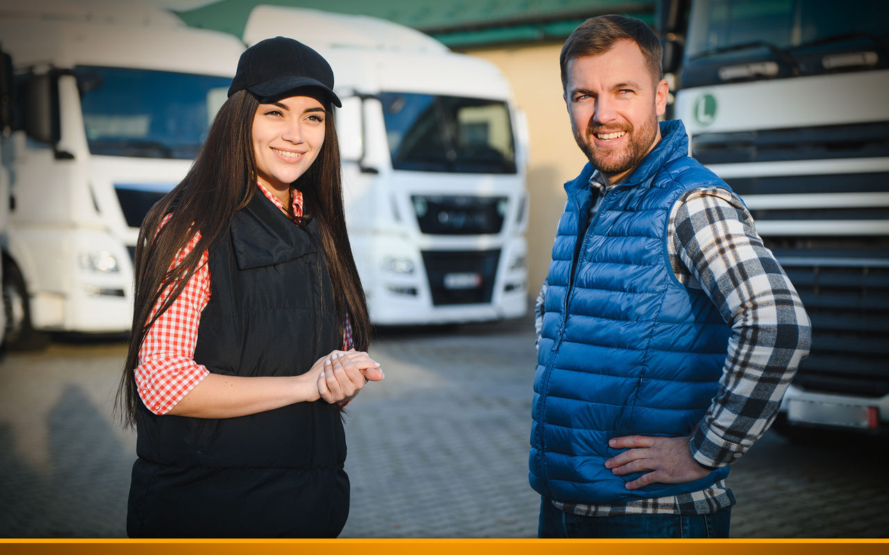 truck drivers talking