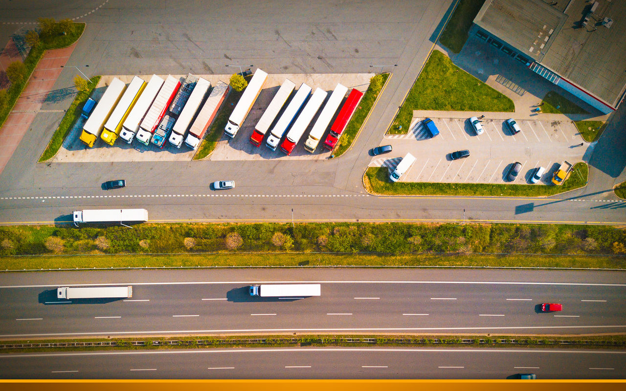 rest area highway truck