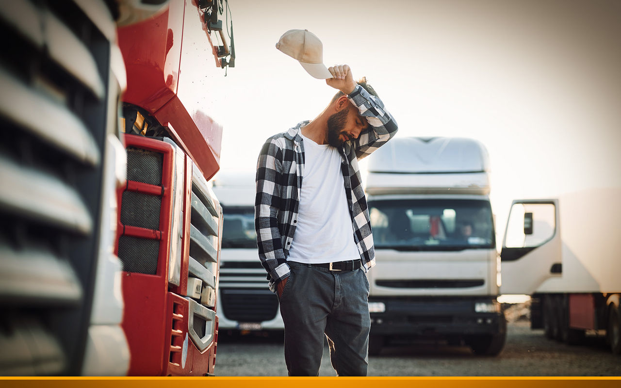 Truck driver estimates due to heat