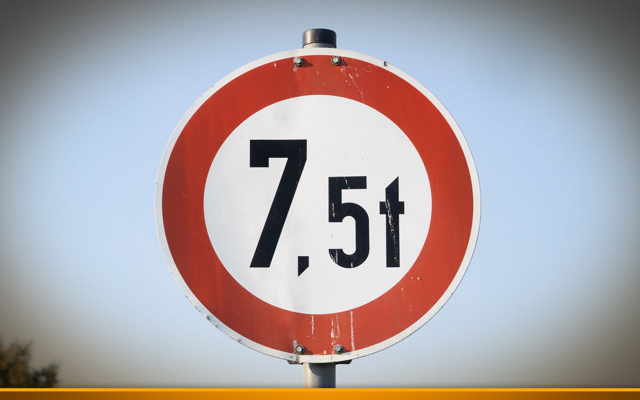 7.5 ton trucks prohibited
