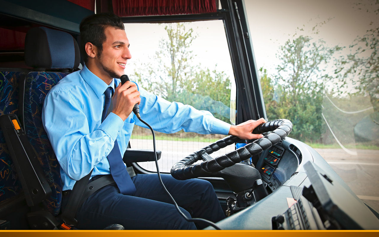 Airport shuttle bus