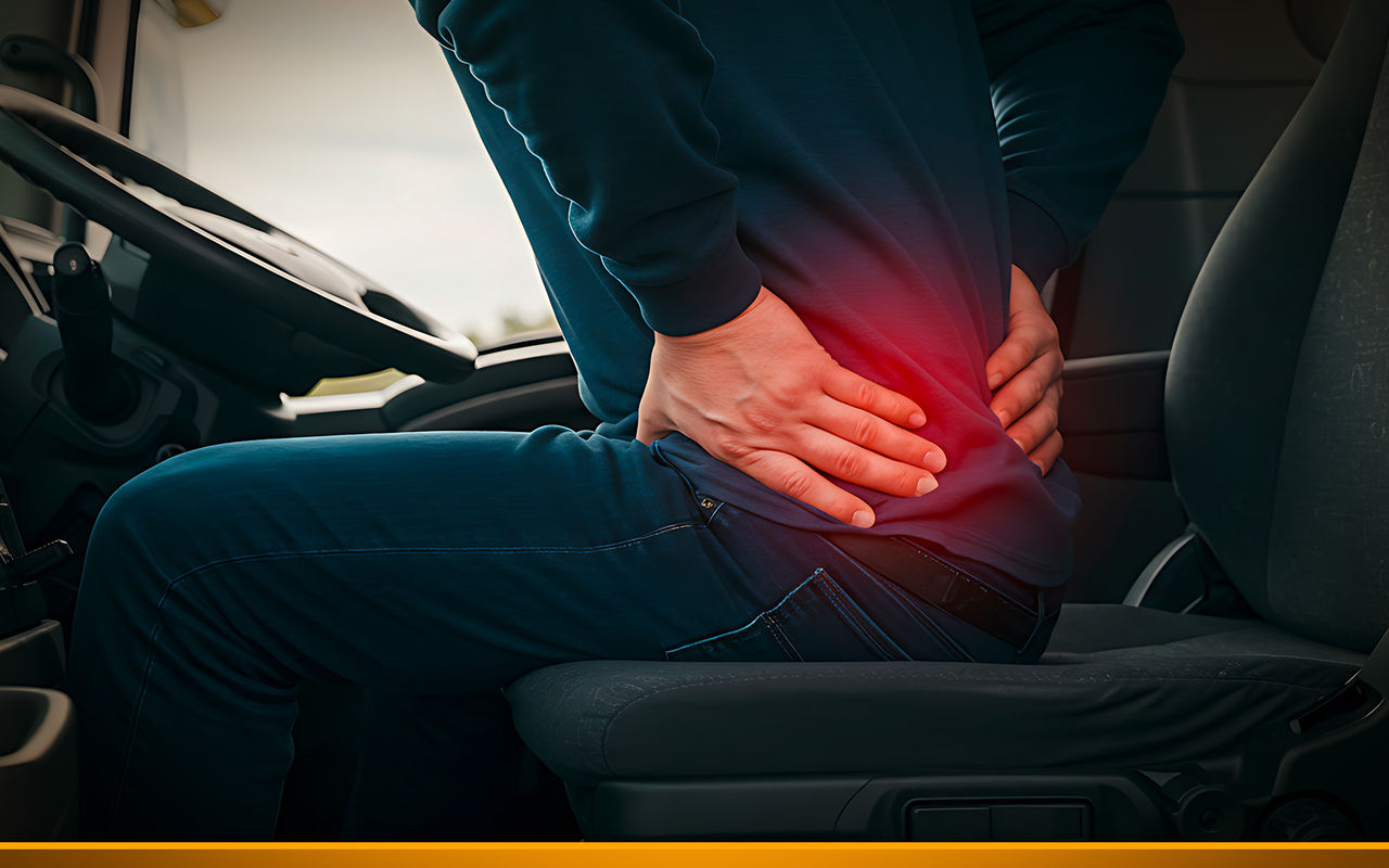 truck driver has back and neck pain