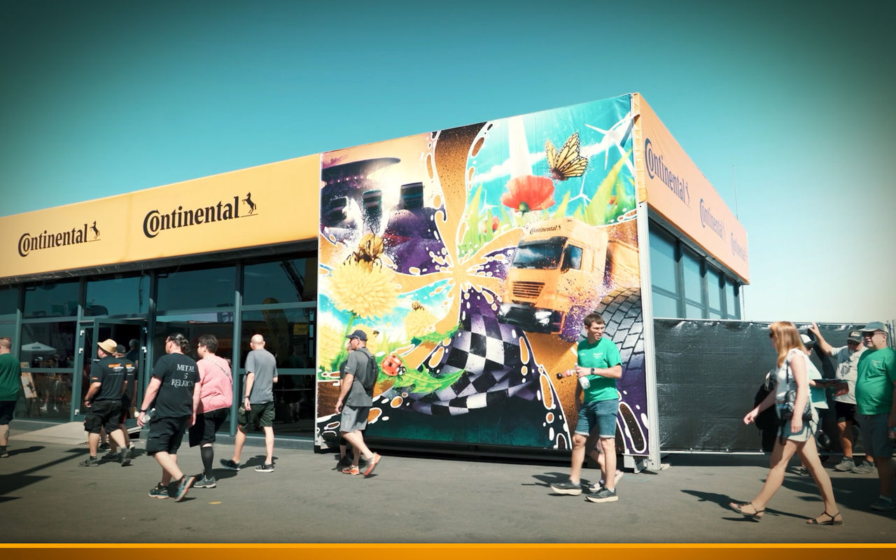 Continental exhibition tent at the 2026 Truck Grand Prix